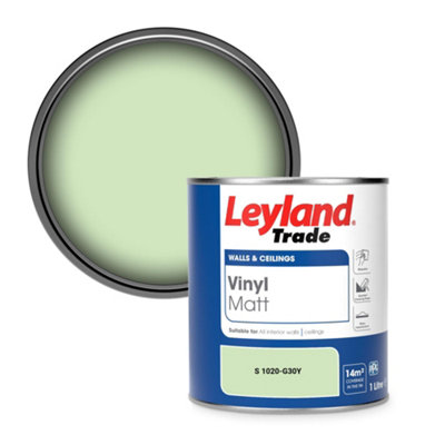 Leyland Trade Vinyl Matt Walls & Ceilings Emulsion Paint (S 1020-G30Y) 1L from B&Q