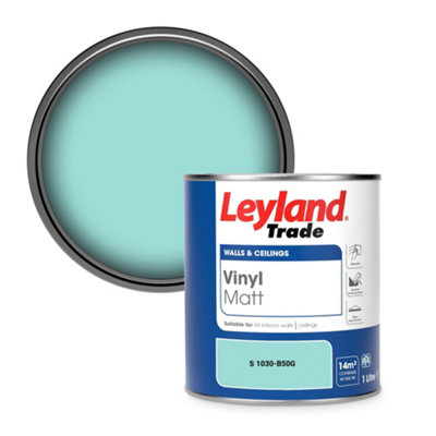 Leyland Trade Vinyl Matt Walls & Ceilings Emulsion Paint (S 1030-B50G) 1L from B&Q