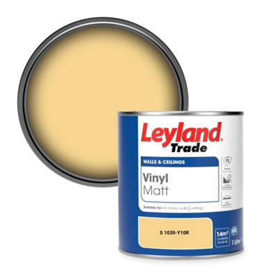 Leyland Trade Vinyl Matt Walls & Ceilings Emulsion Paint (S 1030-Y10R) 1L from B&Q