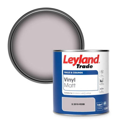 Leyland Trade Vinyl Matt Walls & Ceilings Emulsion Paint (S 2010-R20B) 1L from B&Q