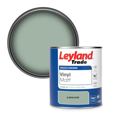 Leyland Trade Vinyl Matt Walls & Ceilings Emulsion Paint (S 3010-G10Y) 1L from B&Q