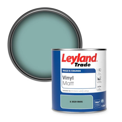 Leyland Trade Vinyl Matt Walls & Ceilings Emulsion Paint (S 3020-B60G) 1L from B&Q