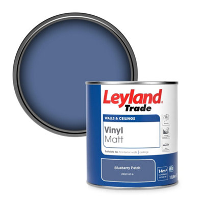 Leyland Trade Vinyl Matt Walls & Ceilings Emulsion Paint Blueberry Patch (Ppg1167-6) 1L from B&Q