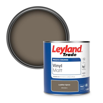 Leyland Trade Vinyl Matt Walls & Ceilings Emulsion Paint Leather Apron (Ppg1020-6) 1L from B&Q