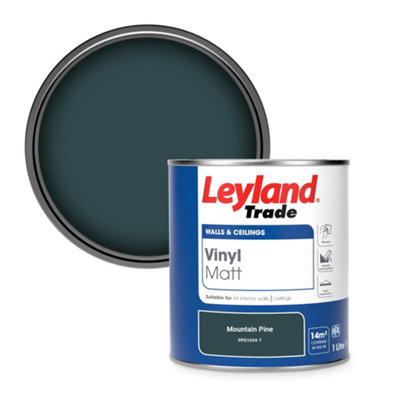 Leyland Trade Vinyl Matt Walls & Ceilings Emulsion Paint Mountain Pine (Ppg1034-7) 1L from B&Q
