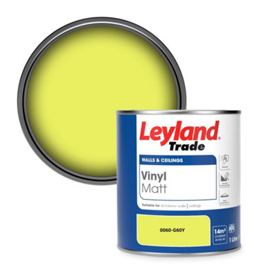 Leyland Trade Vinyl Matt Walls & Ceilings Emulsion Paint (0060-G60Y) 1L from B&Q