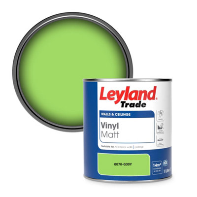 Leyland Trade Vinyl Matt Walls & Ceilings Emulsion Paint (0070-G30Y) 1L from B&Q