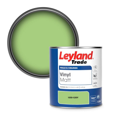 Leyland Trade Vinyl Matt Walls & Ceilings Emulsion Paint (1050-G30Y) 1L from B&Q