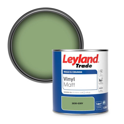 Leyland Trade Vinyl Matt Walls & Ceilings Emulsion Paint (3030-G30Y) 1L from B&Q