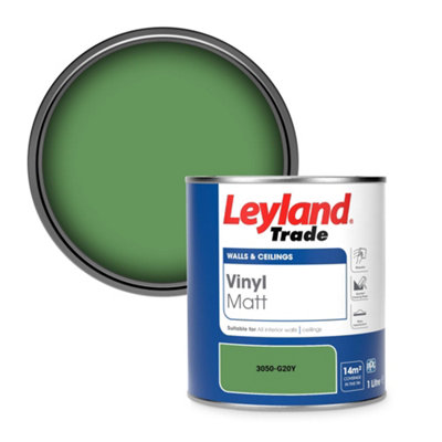 Leyland Trade Vinyl Matt Walls & Ceilings Emulsion Paint (3050-G20Y) 1L from B&Q