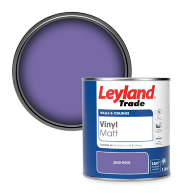 Leyland Trade Vinyl Matt Walls & Ceilings Emulsion Paint (3050-R60B) 1L from B&Q