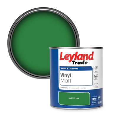 Leyland Trade Vinyl Matt Walls & Ceilings Emulsion Paint (3070-G10Y) 1L from B&Q