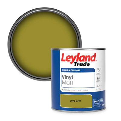 Leyland Trade Vinyl Matt Walls & Ceilings Emulsion Paint (3070-G70Y) 1L from B&Q