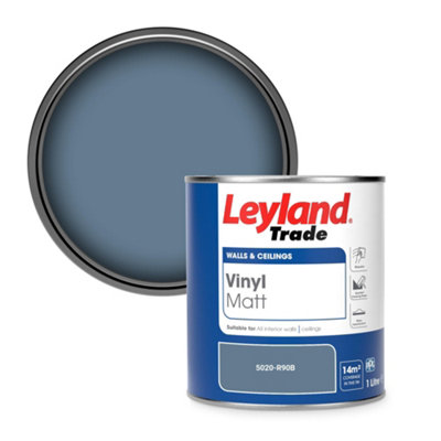 Leyland Trade Vinyl Matt Walls & Ceilings Emulsion Paint (5020-R90B) 1L from B&Q