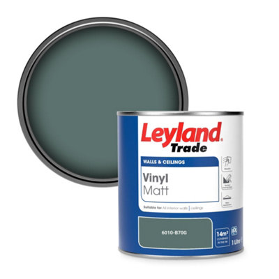 Leyland Trade Vinyl Matt Walls & Ceilings Emulsion Paint (6010-B70G) 1L from B&Q