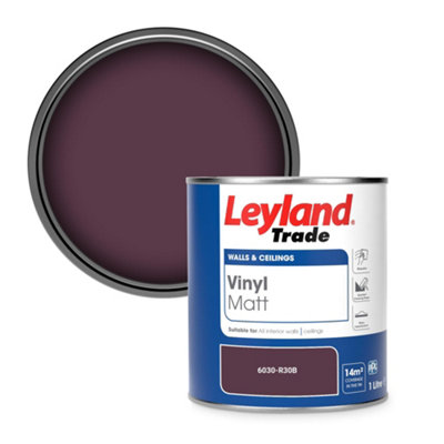 Leyland Trade Vinyl Matt Walls & Ceilings Emulsion Paint (6030-R30B) 1L from B&Q