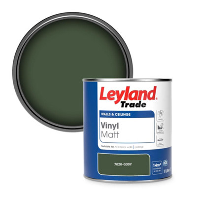Leyland Trade Vinyl Matt Walls & Ceilings Emulsion Paint (7020-G30Y) 1L from B&Q