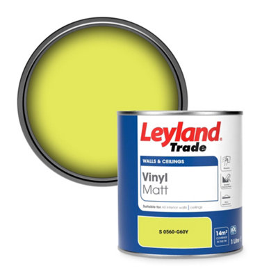 Leyland Trade Vinyl Matt Walls & Ceilings Emulsion Paint (S 0560-G60Y) 1L from B&Q