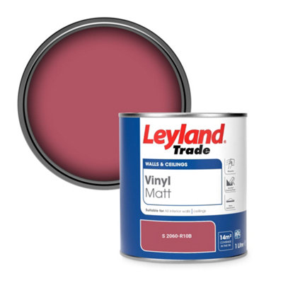 Leyland Trade Vinyl Matt Walls & Ceilings Emulsion Paint (S 2060-R10B) 1L from B&Q