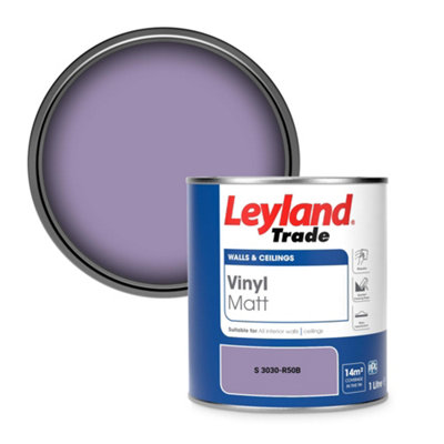 Leyland Trade Vinyl Matt Walls & Ceilings Emulsion Paint (S 3030-R50B) 1L from B&Q