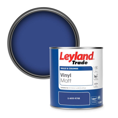 Leyland Trade Vinyl Matt Walls & Ceilings Emulsion Paint (S 4055-R70B) 1L from B&Q