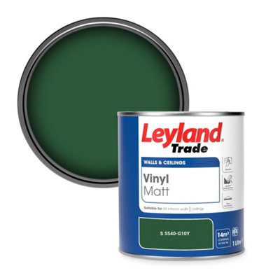 Leyland Trade Vinyl Matt Walls & Ceilings Emulsion Paint (S 5540-G10Y) 1L from B&Q