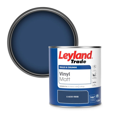 Leyland Trade Vinyl Matt Walls & Ceilings Emulsion Paint (S 6030-R80B) 1L from B&Q