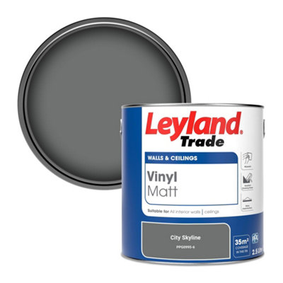 B&Q -  Vinyl Matt Walls & Ceilings Emulsion Paint City Skyline (Ppg0995-6) 2.5L