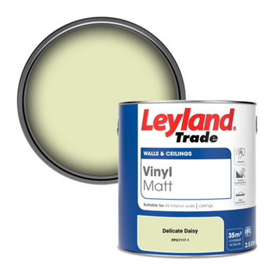 Leyland Trade Vinyl Matt Walls & Ceilings Emulsion Paint Delicate Daisy (Ppg1117-1) 2.5L from B&Q