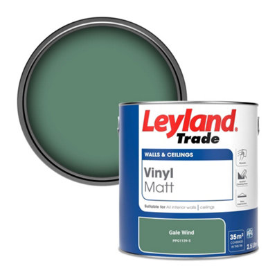 Leyland Trade Vinyl Matt Walls & Ceilings Emulsion Paint Gale Wind (Ppg1139-5) 2.5L from B&Q