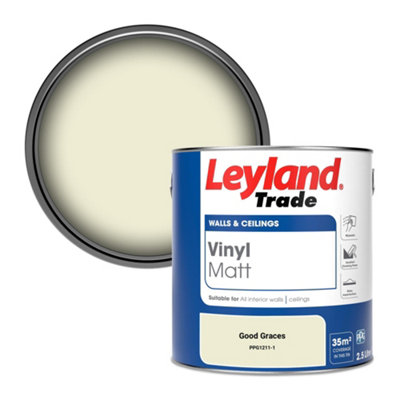 Leyland Trade Vinyl Matt Walls & Ceilings Emulsion Paint Good Graces (Ppg1211-1) 2.5L from B&Q