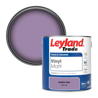 Leyland Trade Vinyl Matt Walls & Ceilings Emulsion Paint Heather Glen (Ppg17-08) 2.5L from B&Q