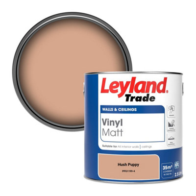 Leyland Trade Vinyl Matt Walls & Ceilings Emulsion Paint Hush Puppy (Ppg1199-4) 2.5L from B&Q
