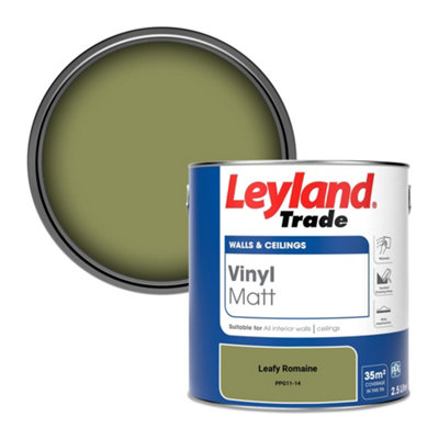 Leyland Trade Vinyl Matt Walls & Ceilings Emulsion Paint Leafy Romaine (Ppg11-14) 2.5L from B&Q