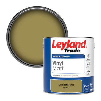 Leyland Trade Vinyl Matt Walls & Ceilings Emulsion Paint Loveliest Leaves (Ppg1116-6) 2.5L from B&Q