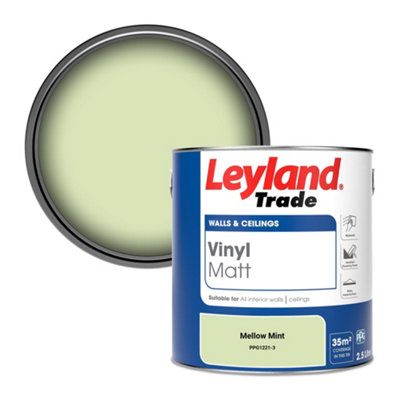 Leyland Trade Vinyl Matt Walls & Ceilings Emulsion Paint Mellow Mint (Ppg1221-3) 2.5L from B&Q