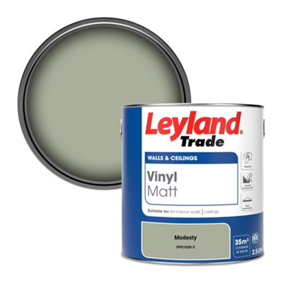 Leyland Trade Vinyl Matt Walls & Ceilings Emulsion Paint Modesty (Ppg1030-3) 2.5L from B&Q