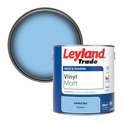 B&Q -  Vinyl Matt Walls & Ceilings Emulsion Paint Perfect Day (Ppg1241-3) 2.5L