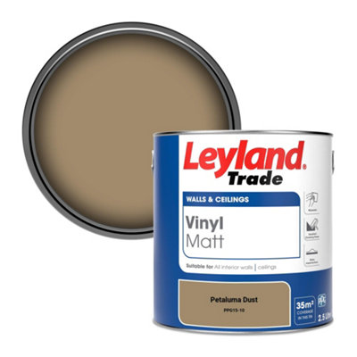 Leyland Trade Vinyl Matt Walls & Ceilings Emulsion Paint Petaluma Dust (Ppg15-10) 2.5L from B&Q