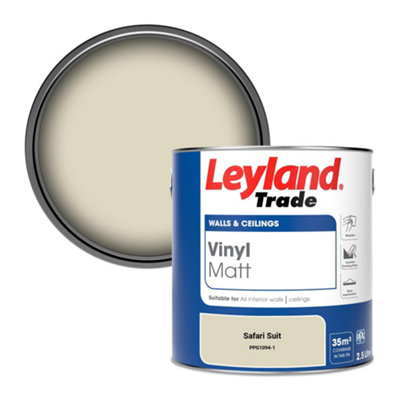 Leyland Trade Vinyl Matt Walls & Ceilings Emulsion Paint Safari Suit (Ppg1094-1) 2.5L from B&Q