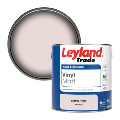Leyland Trade Vinyl Matt Walls & Ceilings Emulsion Paint Slightly Peach (Ppg1066-2) 2.5L from B&Q