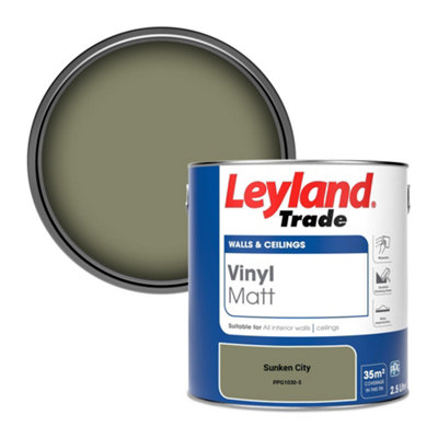 Leyland Trade Vinyl Matt Walls & Ceilings Emulsion Paint Sunken City (Ppg1030-5) 2.5L from B&Q