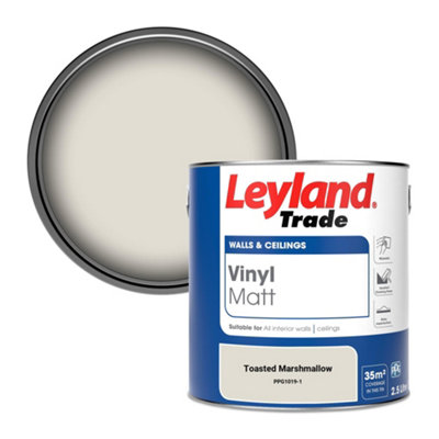 Leyland Trade Vinyl Matt Walls & Ceilings Emulsion Paint Toasted Marshmallow (Ppg1019-1) 2.5L from B&Q