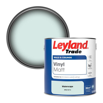 B&Q -  Vinyl Matt Walls & Ceilings Emulsion Paint Waterscape (Ppg1137-3) 2.5L