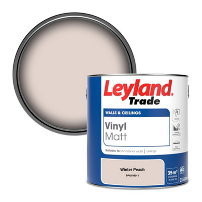Leyland Trade Vinyl Matt Walls & Ceilings Emulsion Paint Winter Peach (Ppg1060-1) 2.5L from B&Q