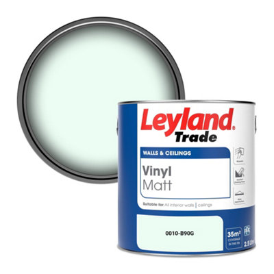 Leyland Trade Vinyl Matt Walls & Ceilings Emulsion Paint (0010-B90G) 2.5L from B&Q