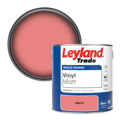 Leyland Trade Vinyl Matt Walls & Ceilings Emulsion Paint (0060-R) 2.5L from B&Q