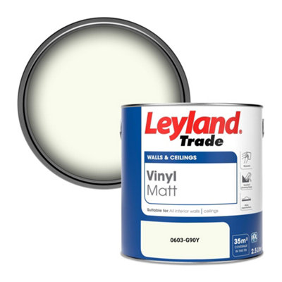 Leyland Trade Vinyl Matt Walls & Ceilings Emulsion Paint (0603-G90Y) 2.5L from B&Q