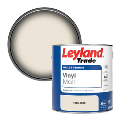 Leyland Trade Vinyl Matt Walls & Ceilings Emulsion Paint (1005-Y50R) 2.5L from B&Q