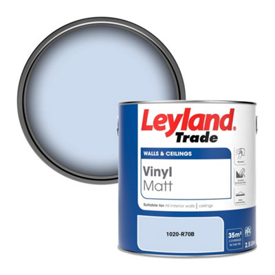 Leyland Trade Vinyl Matt Walls & Ceilings Emulsion Paint (1020-R70B) 2.5L from B&Q
